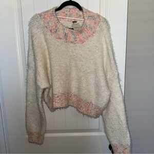 FREE PEOPLE NWT mock turtleneck stardust sweater